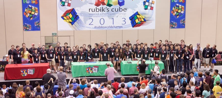 Competitors and attendees at the 2013 Rubik’s Cube World Championship